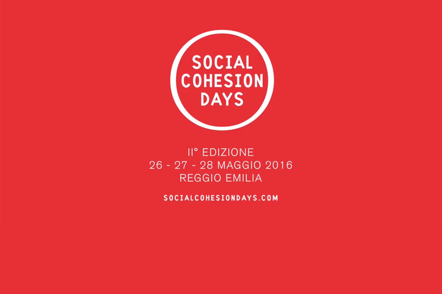 Social Cohesion Days Evento 2016